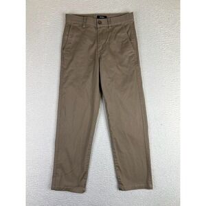 RVCA Week-End Fit Chino Pants Boys Large 26 Beige Twill Casual Stretch School